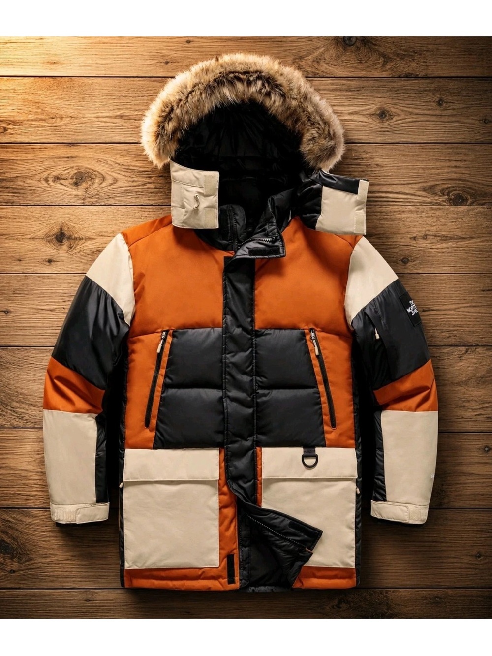 NORTH FACE VOSTOK 550 PRO DOWN PARKA CARAMEL CAFE MENS XL NWOT EXCELLENT COND